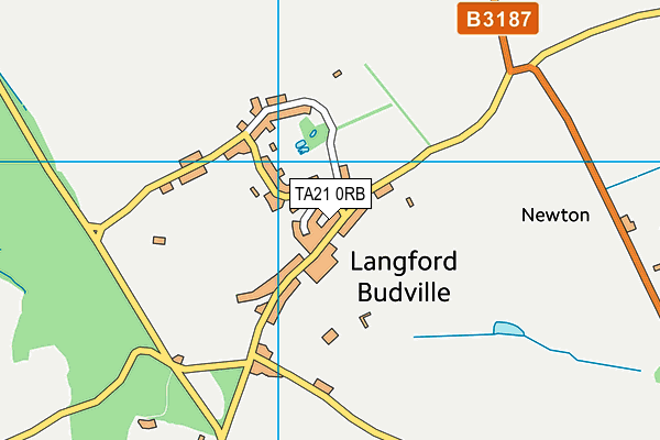 TA21 0RB map - OS VectorMap District (Ordnance Survey)