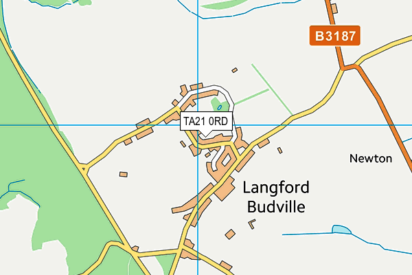 Langford Budville Church of England Primary School map (TA21 0RD) - OS VectorMap District (Ordnance Survey)