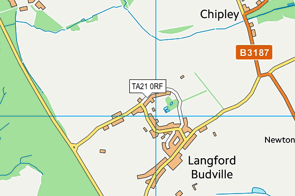 TA21 0RF map - OS VectorMap District (Ordnance Survey)