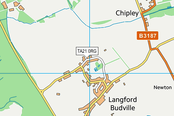 TA21 0RG map - OS VectorMap District (Ordnance Survey)