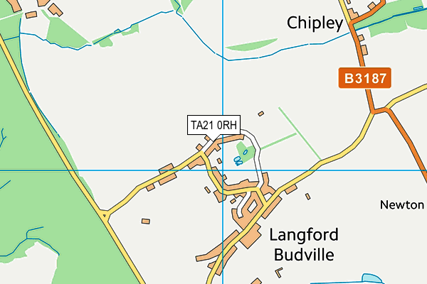 TA21 0RH map - OS VectorMap District (Ordnance Survey)