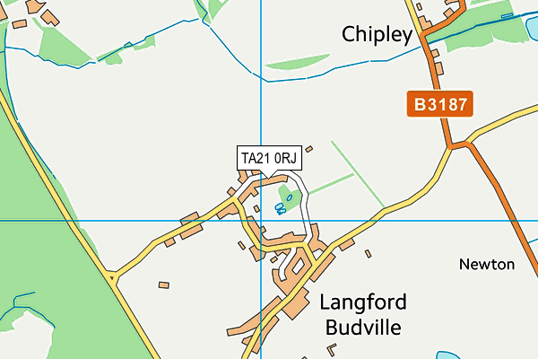 TA21 0RJ map - OS VectorMap District (Ordnance Survey)