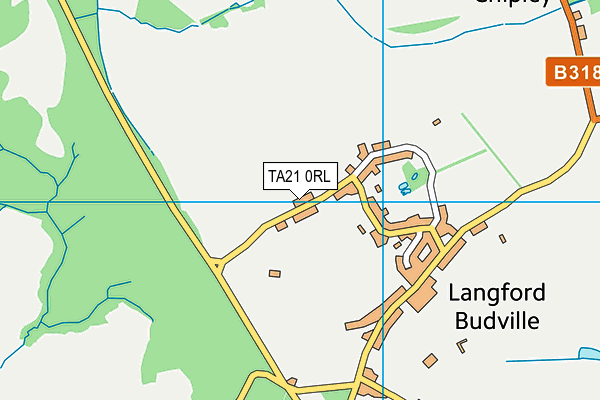 TA21 0RL map - OS VectorMap District (Ordnance Survey)