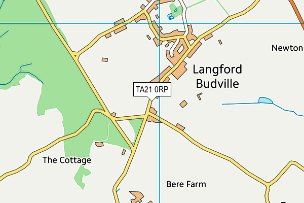 TA21 0RP map - OS VectorMap District (Ordnance Survey)