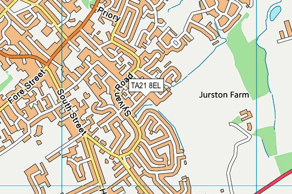 TA21 8EL map - OS VectorMap District (Ordnance Survey)