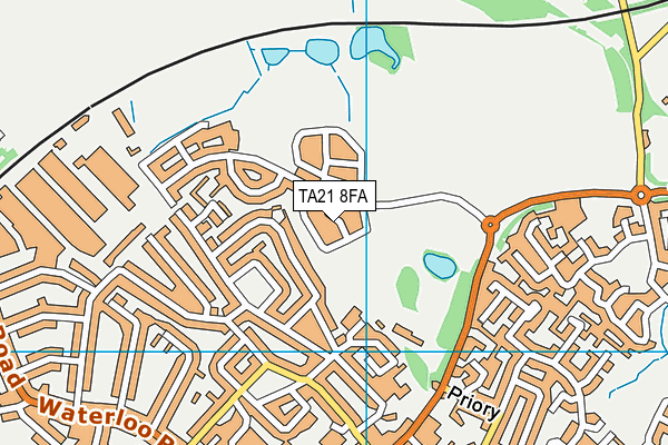 TA21 8FA map - OS VectorMap District (Ordnance Survey)