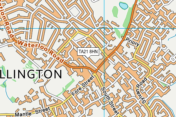 TA21 8HN map - OS VectorMap District (Ordnance Survey)