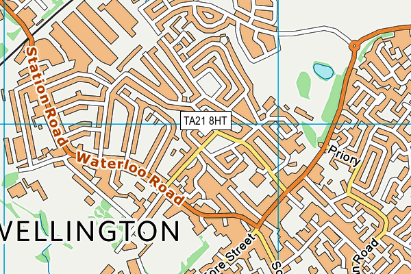 TA21 8HT map - OS VectorMap District (Ordnance Survey)