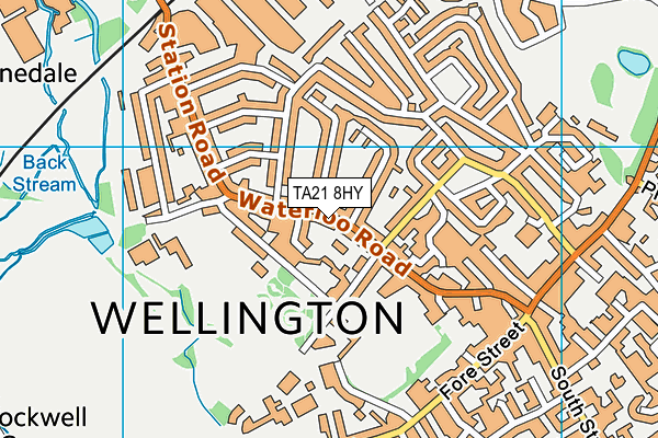 TA21 8HY map - OS VectorMap District (Ordnance Survey)