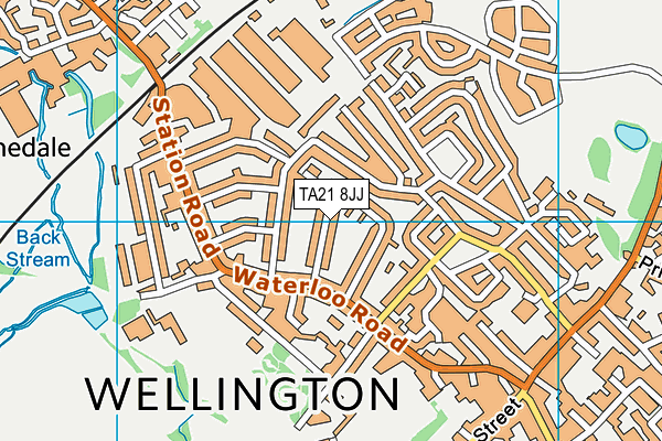 TA21 8JJ map - OS VectorMap District (Ordnance Survey)