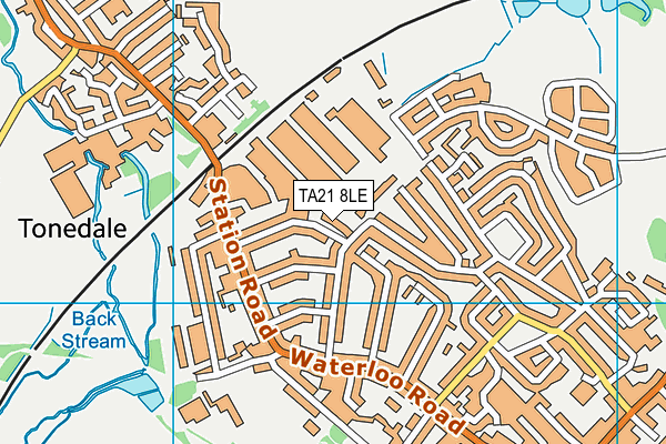 TA21 8LE map - OS VectorMap District (Ordnance Survey)