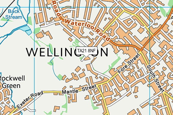 TA21 8NF map - OS VectorMap District (Ordnance Survey)