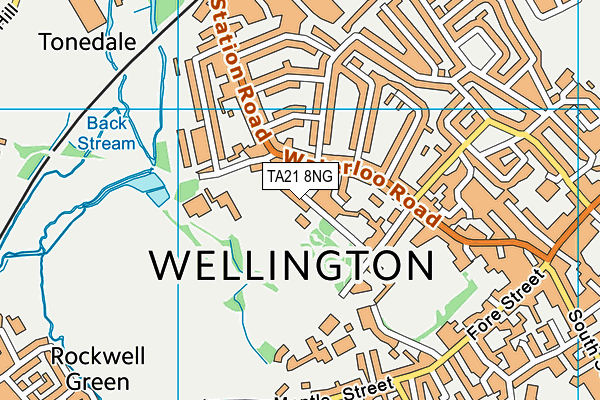 TA21 8NG map - OS VectorMap District (Ordnance Survey)
