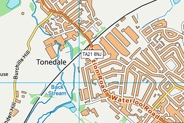 TA21 8NJ map - OS VectorMap District (Ordnance Survey)