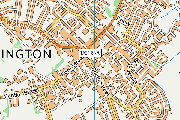 TA21 8NR map - OS VectorMap District (Ordnance Survey)