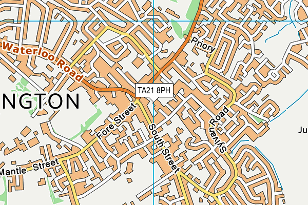 TA21 8PH map - OS VectorMap District (Ordnance Survey)