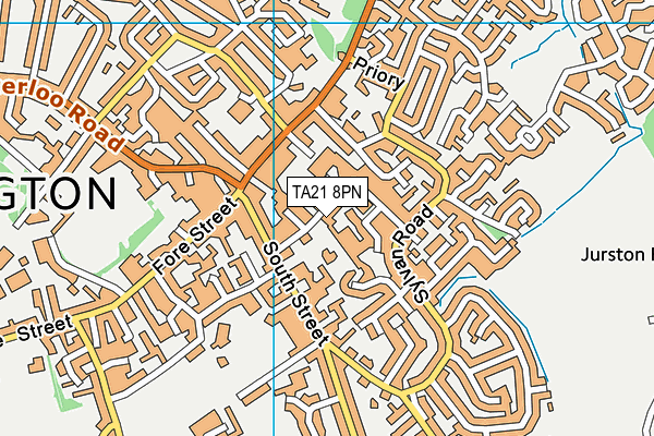 TA21 8PN map - OS VectorMap District (Ordnance Survey)