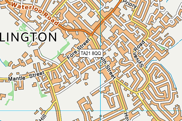 TA21 8QQ map - OS VectorMap District (Ordnance Survey)