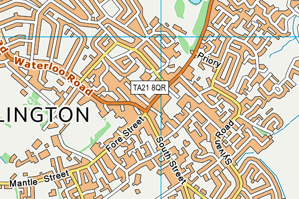 TA21 8QR map - OS VectorMap District (Ordnance Survey)