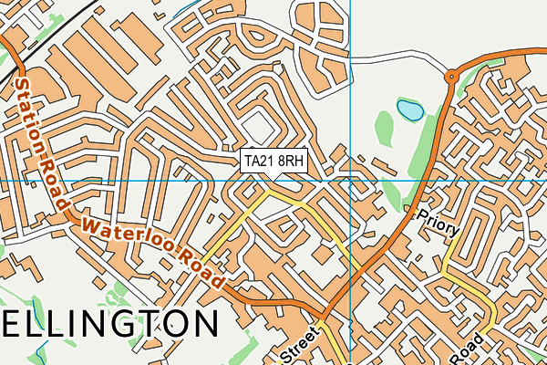 TA21 8RH map - OS VectorMap District (Ordnance Survey)