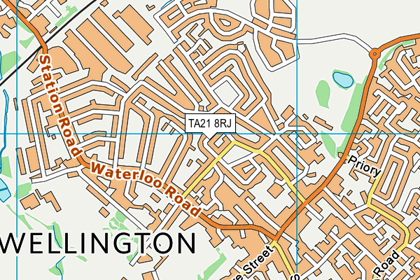 TA21 8RJ map - OS VectorMap District (Ordnance Survey)