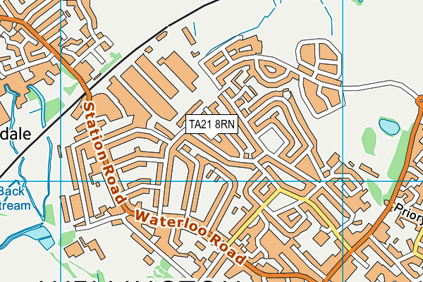 TA21 8RN map - OS VectorMap District (Ordnance Survey)