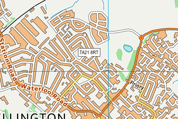 TA21 8RT map - OS VectorMap District (Ordnance Survey)