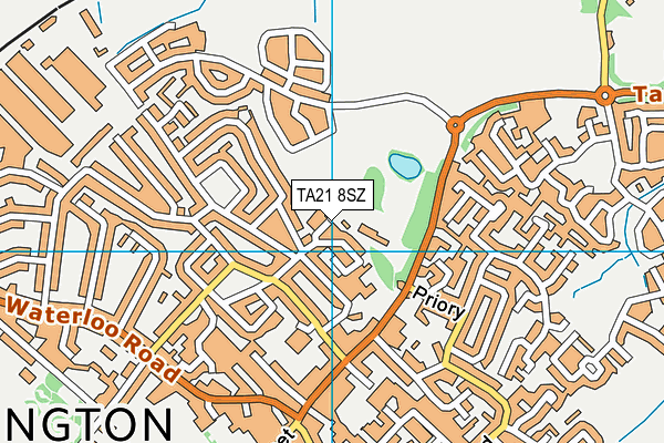 TA21 8SZ map - OS VectorMap District (Ordnance Survey)