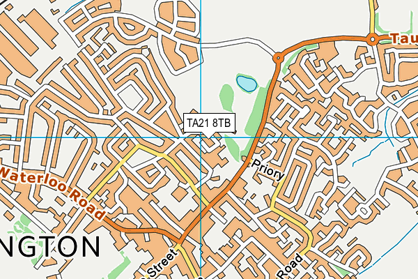 TA21 8TB map - OS VectorMap District (Ordnance Survey)