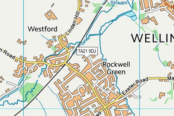 Rockwell Green Church of England Primary School map (TA21 9DJ) - OS VectorMap District (Ordnance Survey)