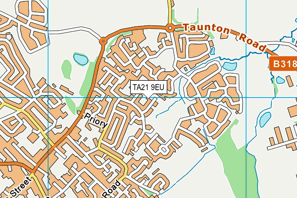 TA21 9EU map - OS VectorMap District (Ordnance Survey)
