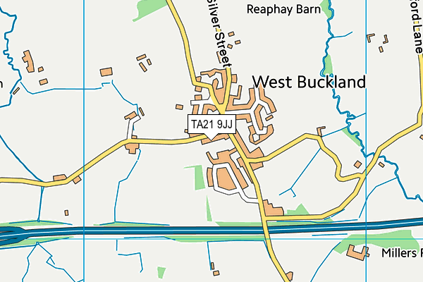 TA21 9JJ map - OS VectorMap District (Ordnance Survey)