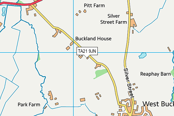 TA21 9JN map - OS VectorMap District (Ordnance Survey)