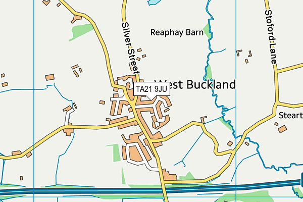 TA21 9JU map - OS VectorMap District (Ordnance Survey)