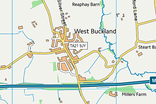 TA21 9JY map - OS VectorMap District (Ordnance Survey)