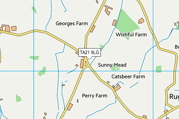 TA21 9LG map - OS VectorMap District (Ordnance Survey)