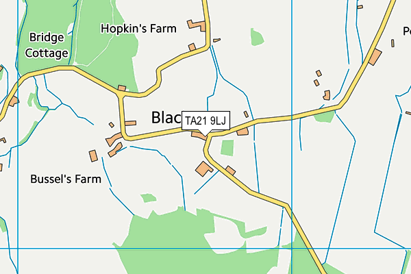 TA21 9LJ map - OS VectorMap District (Ordnance Survey)