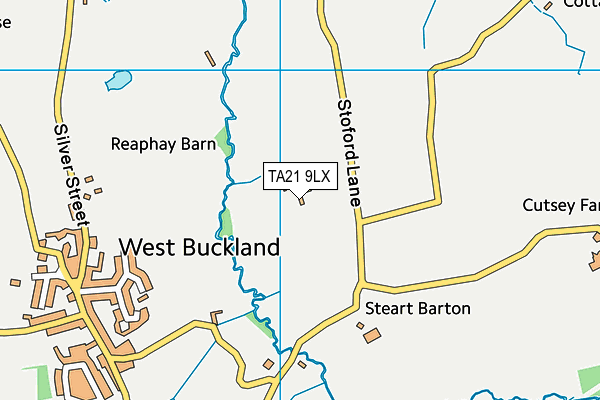 TA21 9LX map - OS VectorMap District (Ordnance Survey)