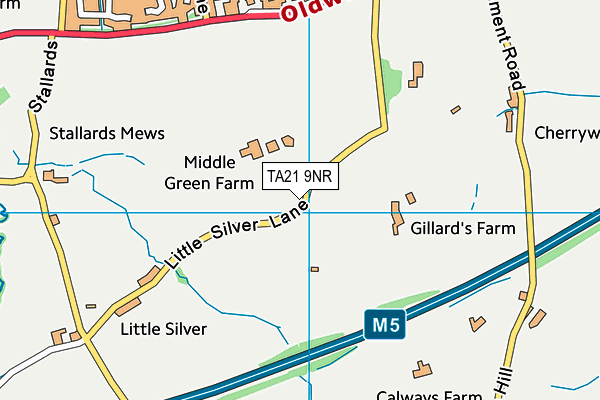 TA21 9NR map - OS VectorMap District (Ordnance Survey)