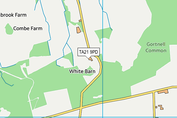 TA21 9PD map - OS VectorMap District (Ordnance Survey)