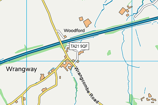 TA21 9QF map - OS VectorMap District (Ordnance Survey)