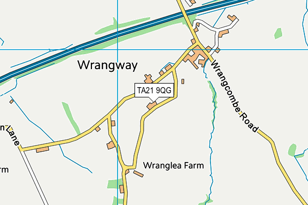 TA21 9QG map - OS VectorMap District (Ordnance Survey)