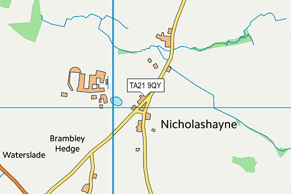 TA21 9QY map - OS VectorMap District (Ordnance Survey)