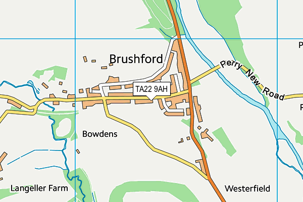 TA22 9AH map - OS VectorMap District (Ordnance Survey)