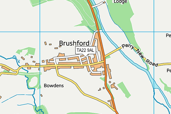 TA22 9AL map - OS VectorMap District (Ordnance Survey)