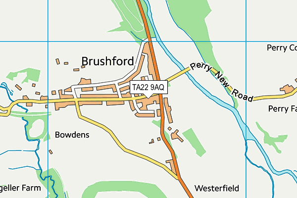 TA22 9AQ map - OS VectorMap District (Ordnance Survey)