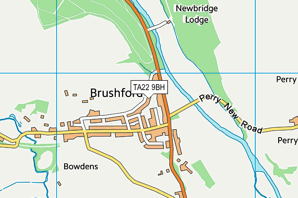 TA22 9BH map - OS VectorMap District (Ordnance Survey)