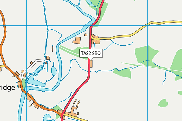 TA22 9BQ map - OS VectorMap District (Ordnance Survey)