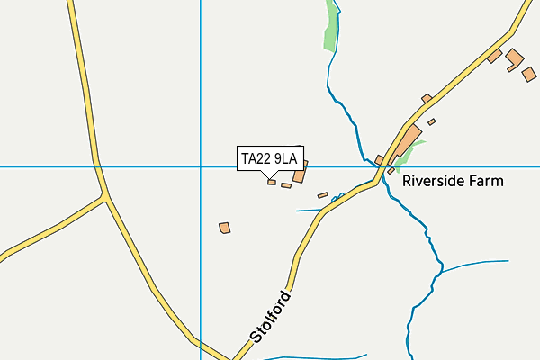 TA22 9LA map - OS VectorMap District (Ordnance Survey)