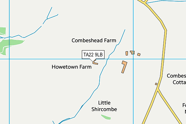 TA22 9LB map - OS VectorMap District (Ordnance Survey)
